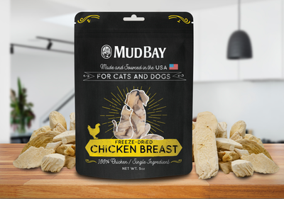 Mud Bay Freeze-Dried Dog & Cat Treats, Chicken Breast, 5-oz
