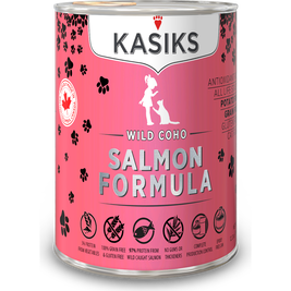 Kasiks Grain-Free Canned Cat Food, Salmon, 12.2-oz