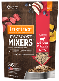 Instinct Raw Boost Mixers Freeze-Dried Dog Food Topper, Beef