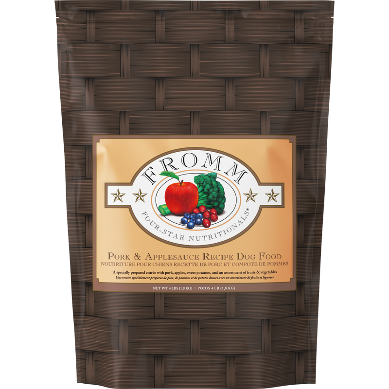 Fromm Four-Star Dry Dog Food, Pork & Applesauce, 4-lb image number null