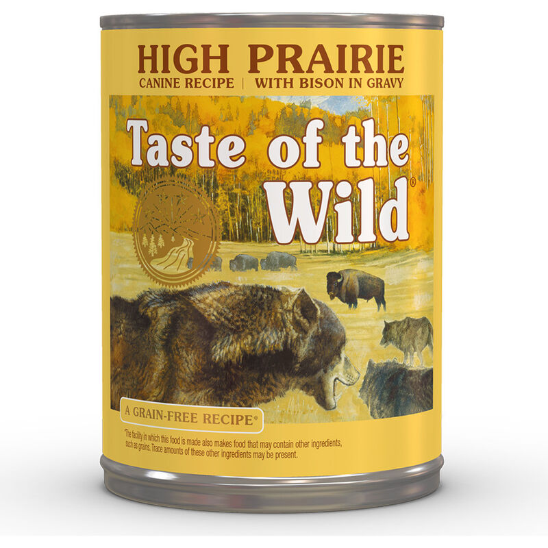 Taste of the Wild Grain-Free Canned Dog Food, High Prairie, 13.2-oz image number null