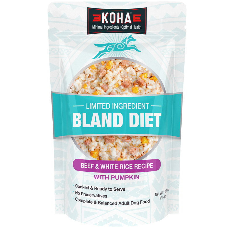 Koha Limited Ingredient Bland Diet Supplemental Dog Food, Beef & White Rice, 12.5-oz image number null