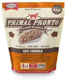 Primal Pronto Raw Frozen Dog Food, Beef