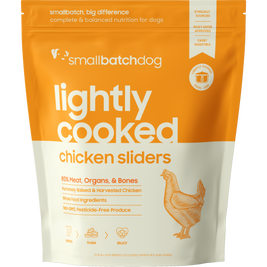 Small Batch Lightly Cooked Frozen Dog Food, Chicken