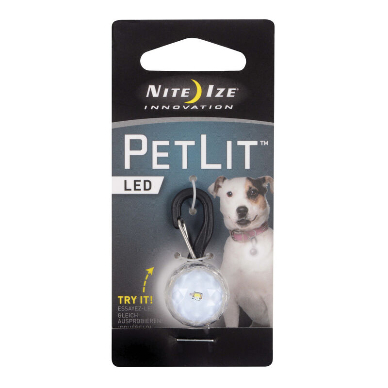 Nite Ize PetLit LED Dog Collar Light, Crystal Jewel image number null