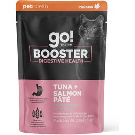 Go! Solutions Booster Wet Cat Food Topper, Digestive Health, Tuna & Salmon Pate