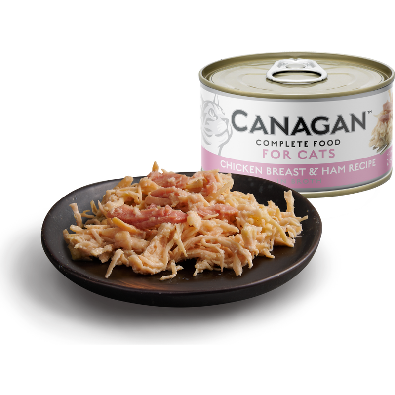 Canagan Grain-Free Canned Cat Food, Chicken & Ham, 2.64-oz image number null