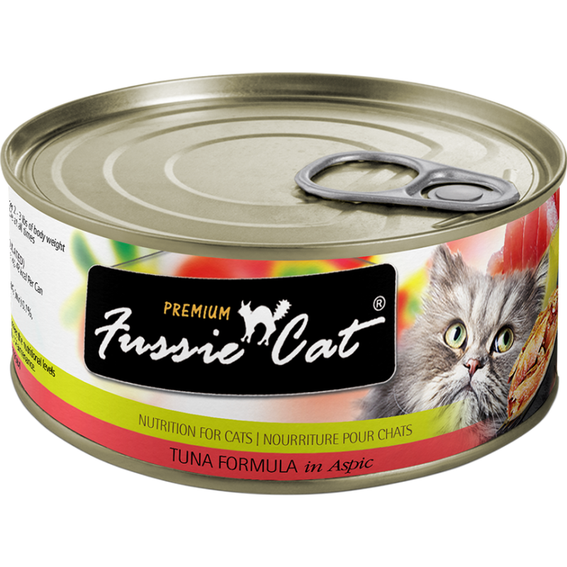 Fussie Cat Premium Canned Cat Food, Tuna, 2.8-oz image number null