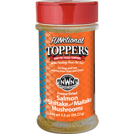 Northwest Naturals FUNctional Freeze-Dried Raw Pet Food Topper, Salmon & Shiitake & Maitake Mushrooms, 3.5-oz