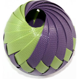 Goli Design Roli Treat Ball Cat Toy, Eggplant & Olive