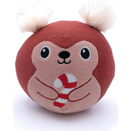 Great & Small Holiday Dog Toy, Classic Christmas Red Squirrel Ball