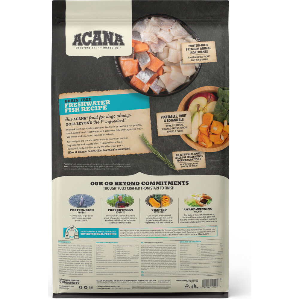 Acana heritage freshwater fish dry dog food online
