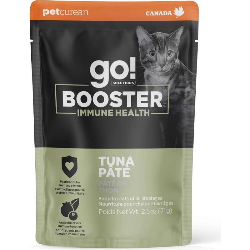 Go! Solutions Booster Wet Cat Food Topper, Immune Health, Tuna Pate, 2.5-oz image number null