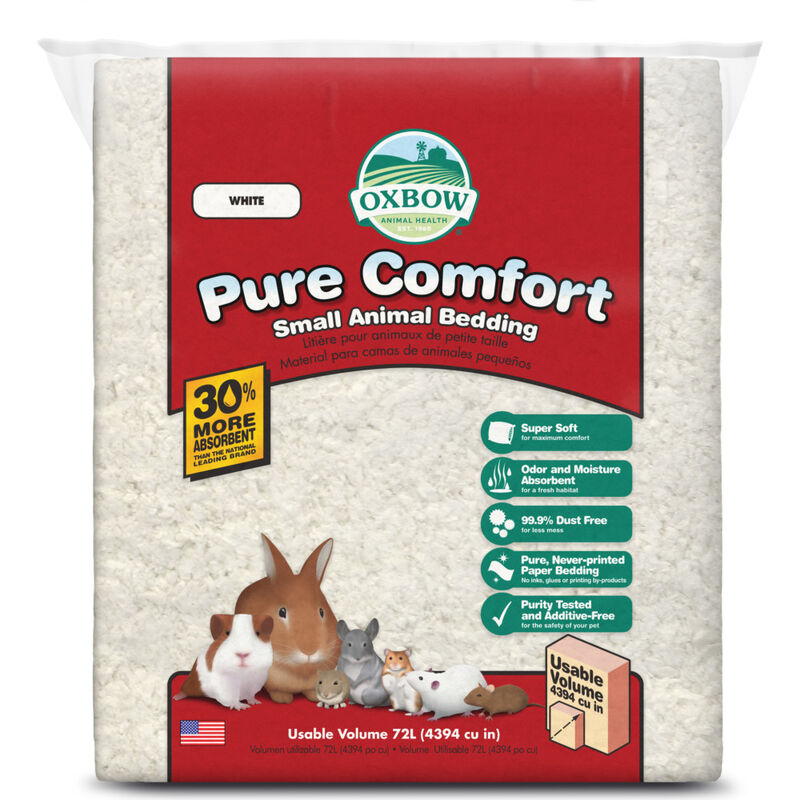 Oxbow Pure Comfort Small Animal Bedding, White, 72-L image number null