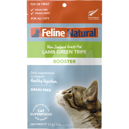 Feline Natural Booster Freeze-Dried Cat Food Topper, Lamb Tripe, 2-oz