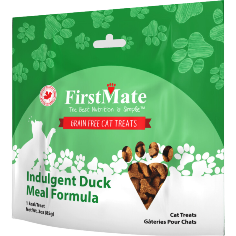 FirstMate Cat Treats, Duck, 3-oz image number null