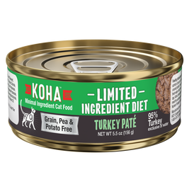 Koha Limited Ingredient Diet Pate Canned Cat Food, Turkey