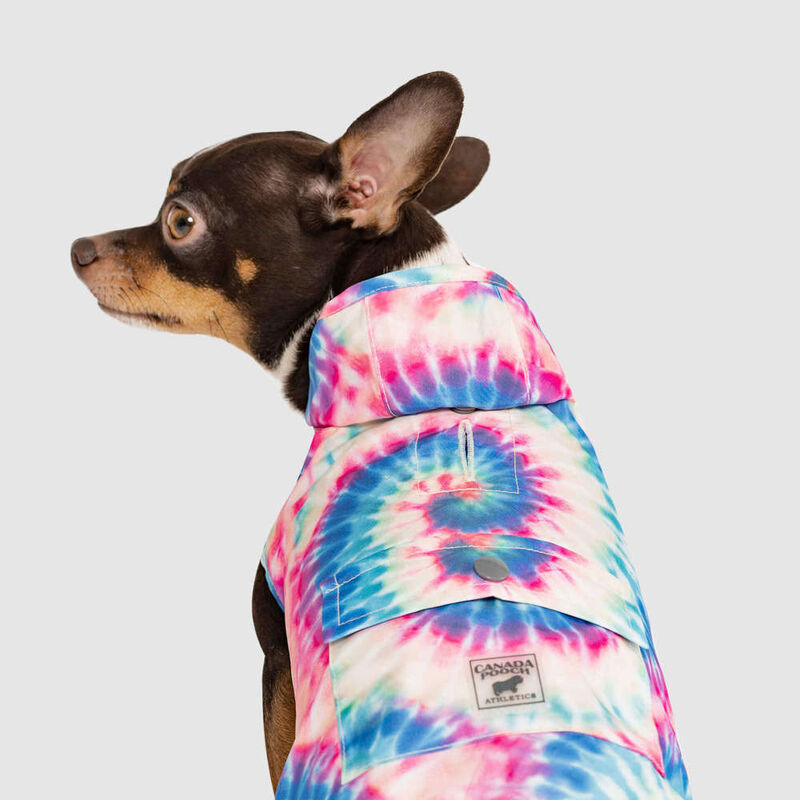Canada Pooch Pick Me Dog Poncho, Tie Dye image number null