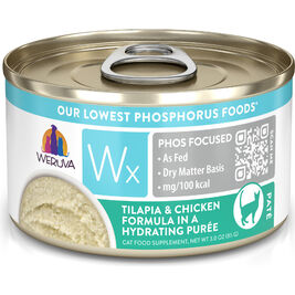Weruva Wx Canned Cat Food, Tilapia & Chicken in Hydrating Puree