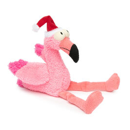 Fuzzyard Holiday Dog Toy, Flamingo-Ho-Ho