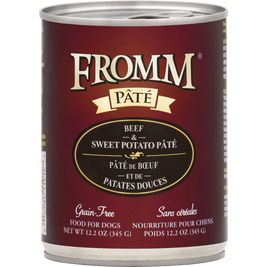 Fromm Pate Canned Dog Food, Beef & Sweet Potato