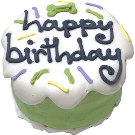 Bubba Rose Dog Treat, Birthday Cake, Baby, Green