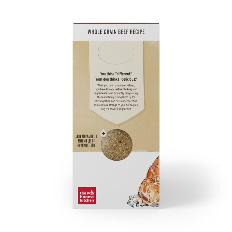 Whole grain beef recipe dehydrated dog food 2025