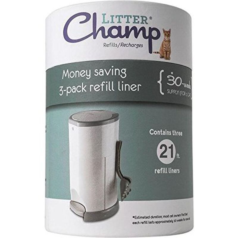 Mud Bay Buy Litter Champ Cat Litter Disposal System Refill Liners, 3