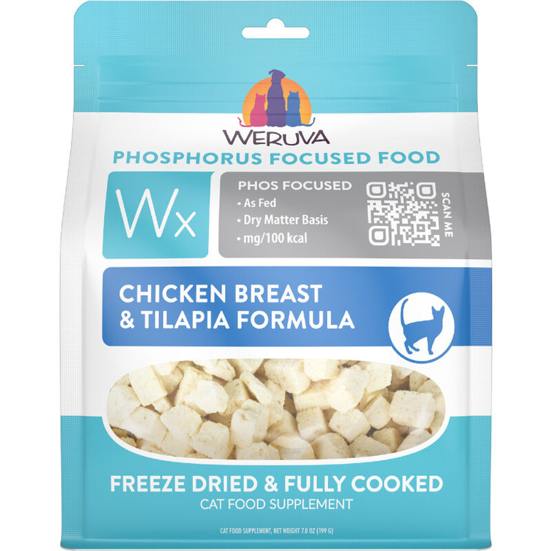 Weruva Wx Freeze-Dried Cat Food, Chicken & Tilapia, 7-oz image number null