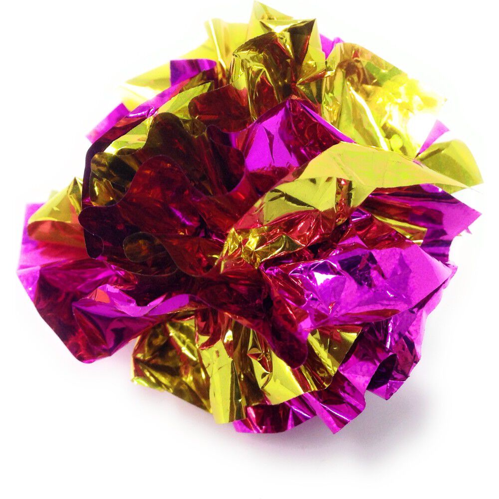Mud Bay Buy Boca Pet Crinkle Mylar Ball Cat Toy Assorted Colors