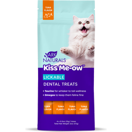 Ark Naturals Kiss Me-ow Lickable Dental Cat Treats, Tuna, 4-pack