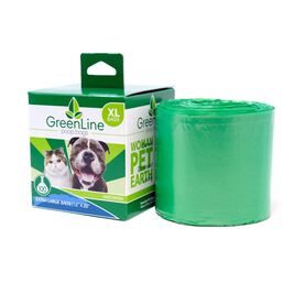 GreenLine Pet Supply Dog Poop Bag Rolls, X-Large, 100-count
