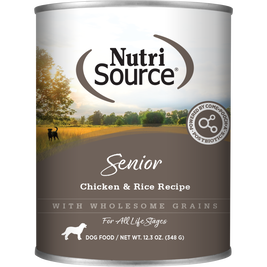 NutriSource Grain Inclusive Canned Dog Food, Senior