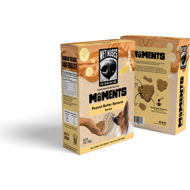 Mud Bay Buy Wet Noses Moments Dog Treats Peanut Butter Banana 14 oz for USD 7.49 MudBay