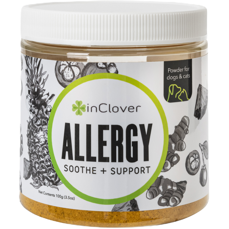 InClover Powder Dog & Cat Supplement, Allergy, Sooth + Support, 100-g image number null
