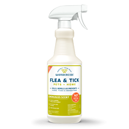 Wondercide Flea & Tick Spray for Pets & Home, Lemongrass, 32-oz