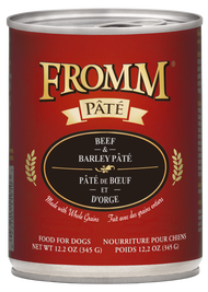 Fromm Pate Canned Dog Food, Beef & Barley
