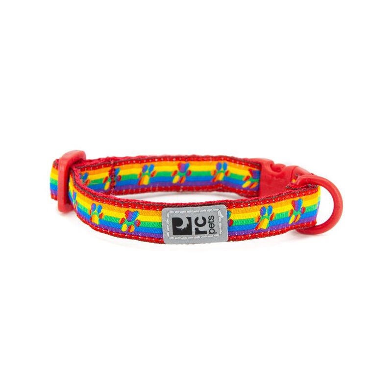 RC Pets Breakaway Cat Collar, Rainbow Paws image number null