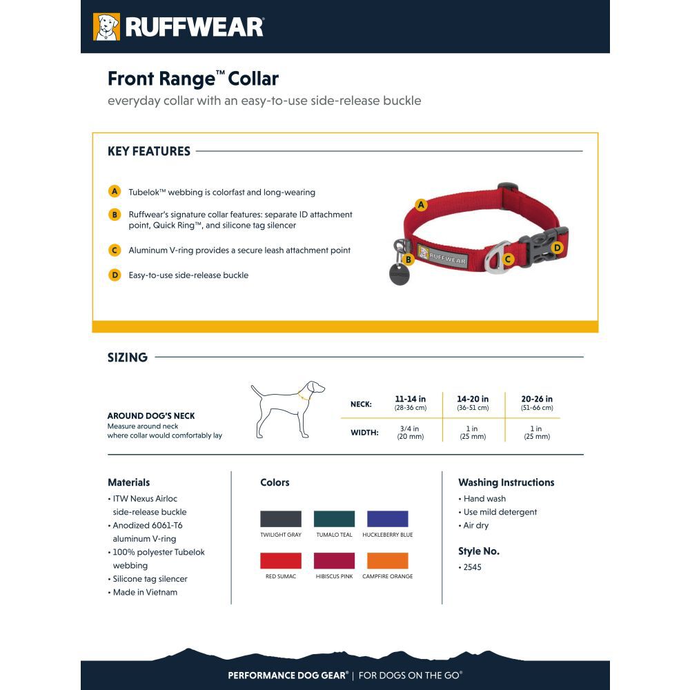 Ruffwear front range collar discount