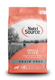 NutriSource Grain Free Dry Dog Food, Small Bites, Seafood Select
