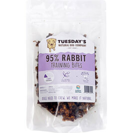 Tuesday's Natural Dog Company Dog Training Treats, Rabbit, 6-oz