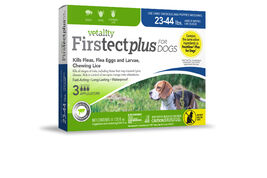 Vetality Firstect Flea & Tick Spot Treatment for Dogs 23-44 lbs, 3-pack
