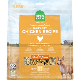 Open Farm Raw Freeze-Dried Dog Food, Chicken, Morsels