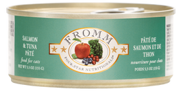 Fromm Four-Star Canned Cat Food, Salmon & Tuna Pate, 5.5-oz
