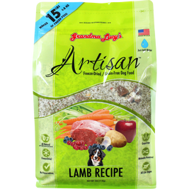 Grandma Lucy's Artisan Freeze-Dried Dog Food, Lamb, 3-lb