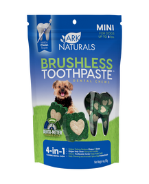 Ark Naturals Brushless Toothpaste Dog Dental Chews, Mini