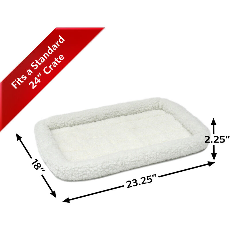 MidWest Quiet Time Fleece Bolster Pet Bed image number null