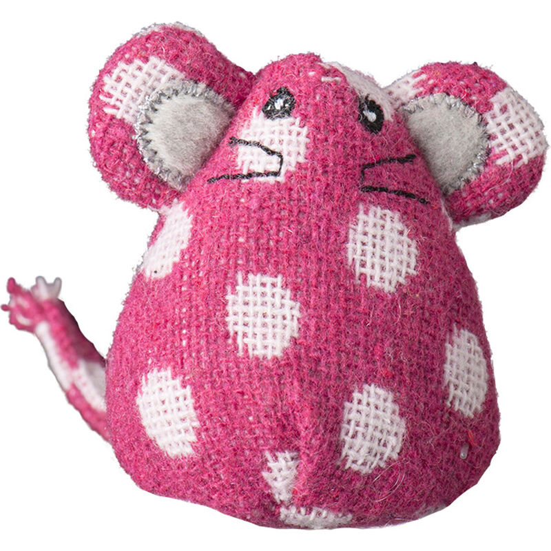 HuggleHounds HuggleKats Polka Dot Mice Cat Toy, 1-count image number null