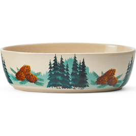 Mud Bay Oval Cat Bowl, Evergreen, 7-in