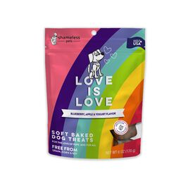 Shameless Pets Dog Treats, Love is Love, Blueberry Apple & Yogurt, 6-oz